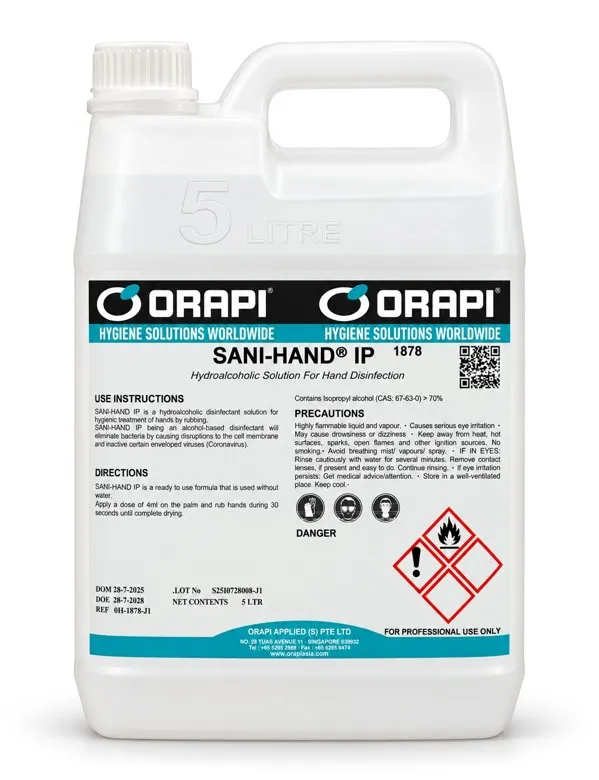 [1878-J1] Sani Hand Ip 5Ltr (Hand Sanitizer)