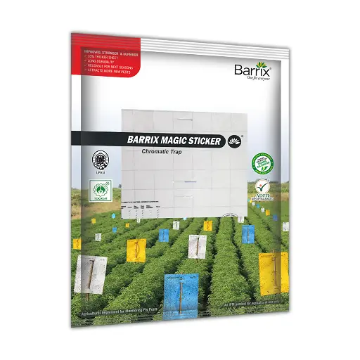 [P1261] Barrix Magic Sticker - White -  5 Sheets Pouch