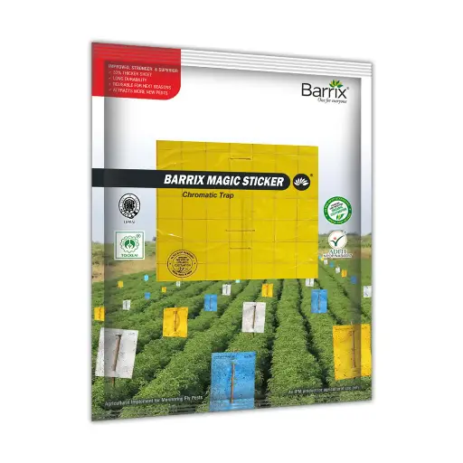 [P1262] Barrix Magic Sticker - Yellow - 5 Sheets Pouch